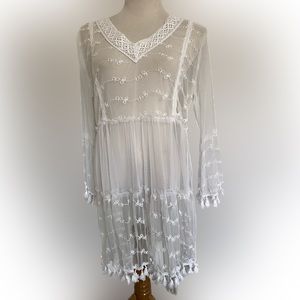 Crescent Bay Sheer Swim Coverup